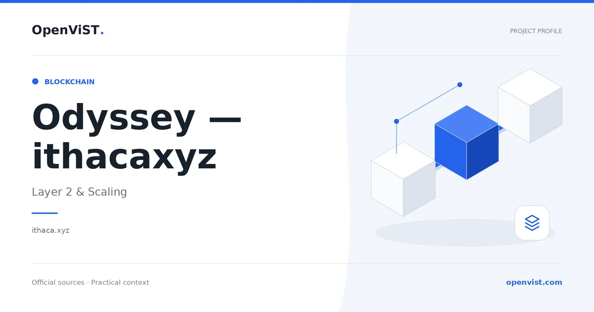 Odyssey — ithacaxyz — OpenViST project profile in Layer 2 & Scaling.
