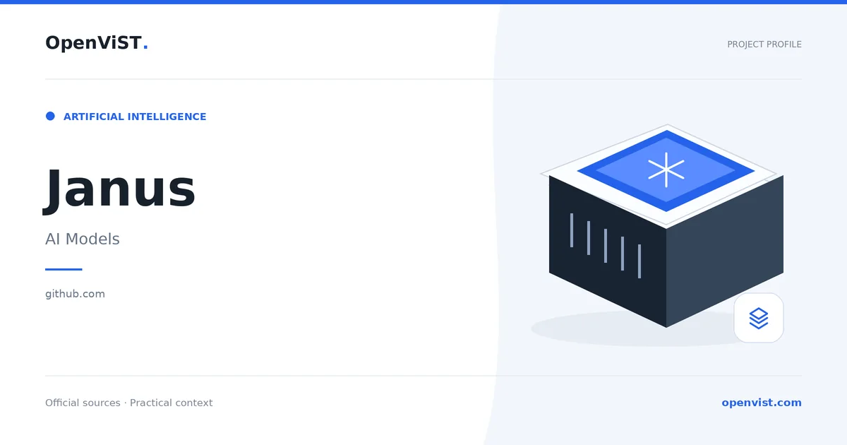 Janus — OpenViST project profile in AI Models.