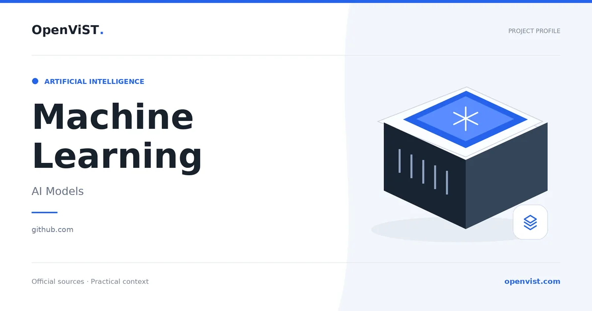 Machine Learning — OpenViST project profile in AI Models.