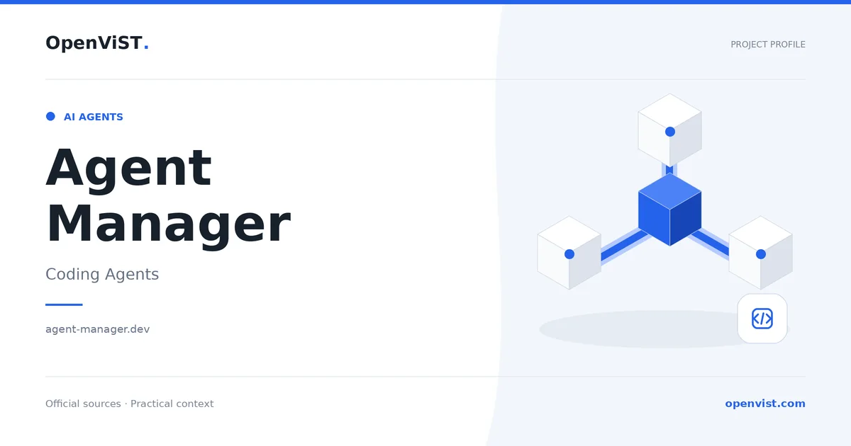 Agent Manager — OpenViST project profile in Coding Agents.