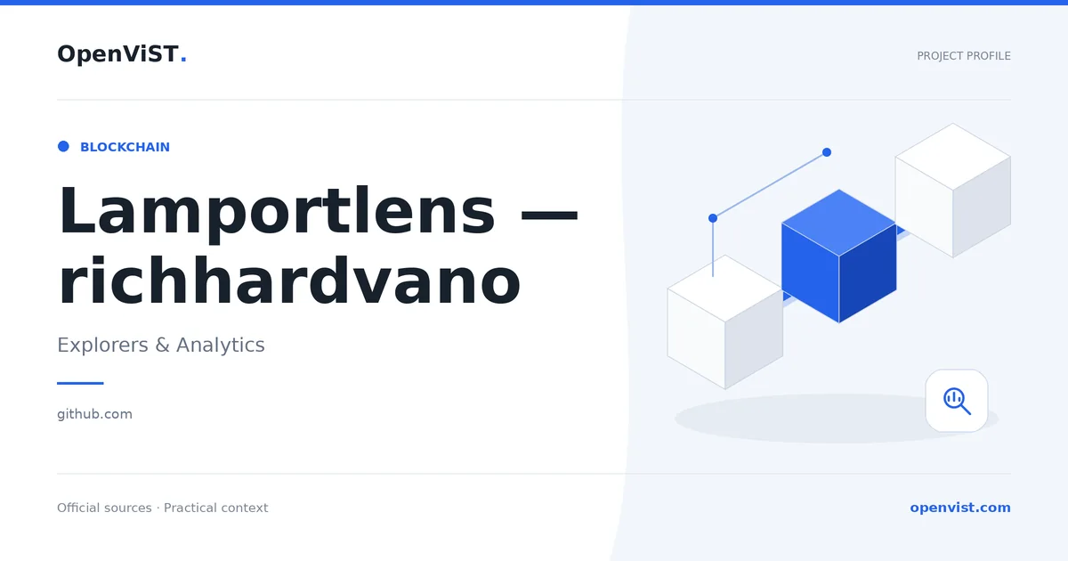 Lamportlens — richhardvano — OpenViST project profile in Explorers & Analytics.