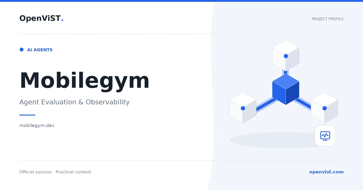 Mobilegym — OpenViST project profile in Agent Evaluation & Observability.
