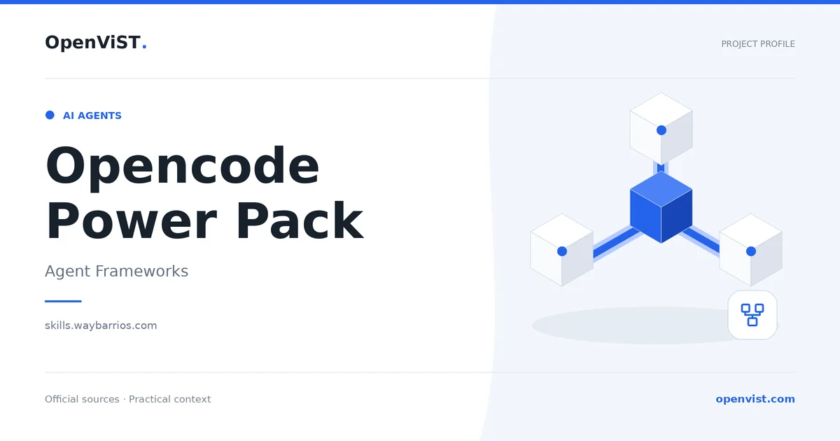Opencode Power Pack — OpenViST project profile in Agent Frameworks.