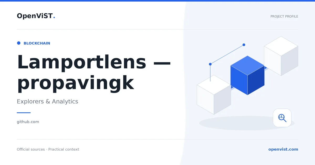 Lamportlens — propavingk — OpenViST project profile in Explorers & Analytics.