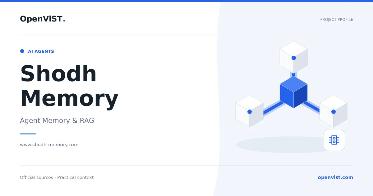 Shodh Memory — OpenViST project profile in Agent Memory & RAG.