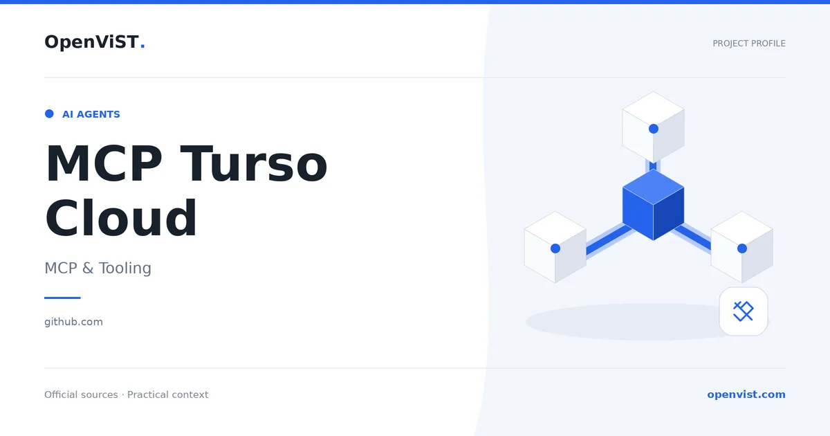 MCP Turso Cloud — OpenViST project profile in MCP & Tooling.