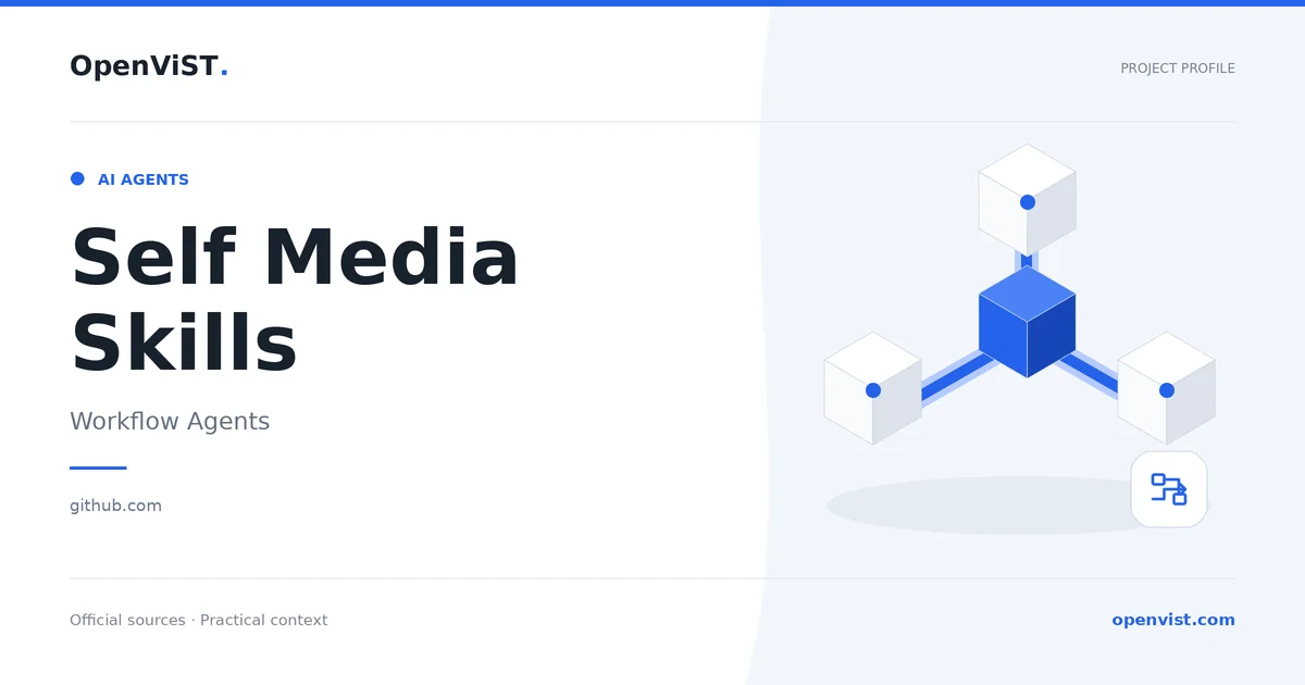 Self Media Skills — OpenViST project profile in Workflow Agents.