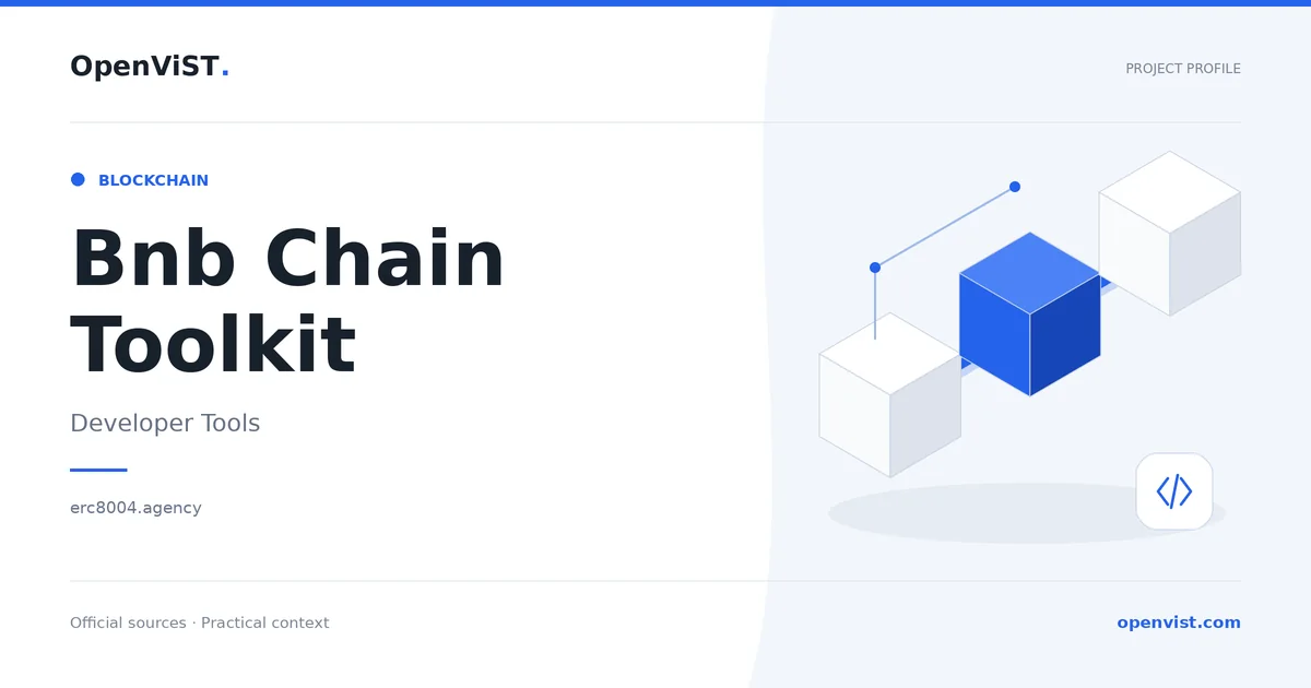 Bnb Chain Toolkit — OpenViST project profile in Developer Tools.