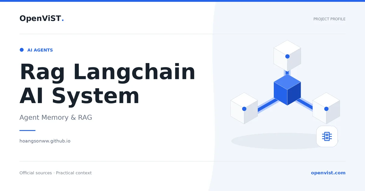 Rag Langchain AI System — OpenViST project profile in Agent Memory & RAG.