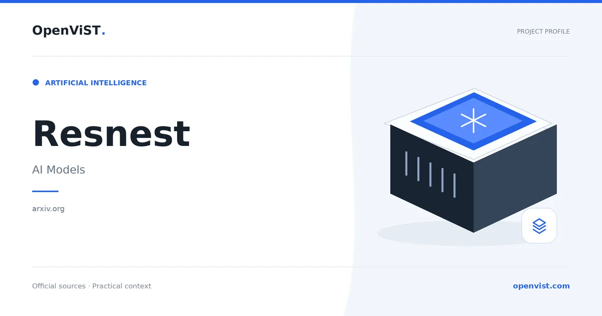 Resnest — OpenViST project profile in AI Models.