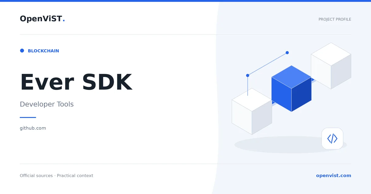 Ever SDK — OpenViST project profile in Developer Tools.