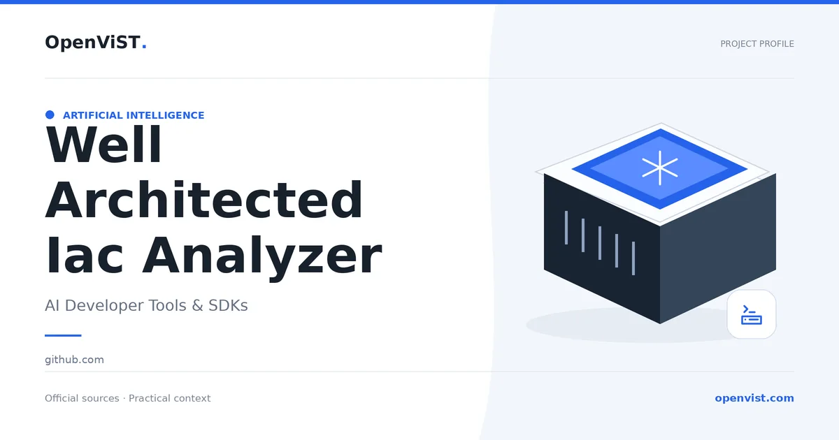 Well Architected Iac Analyzer — OpenViST project profile in AI Developer Tools & SDKs.
