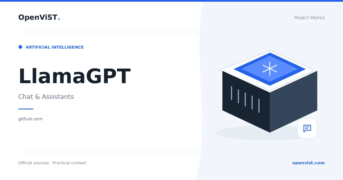 LlamaGPT — OpenViST project profile in Chat & Assistants.