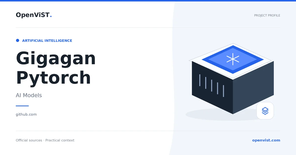Gigagan Pytorch — OpenViST project profile in AI Models.