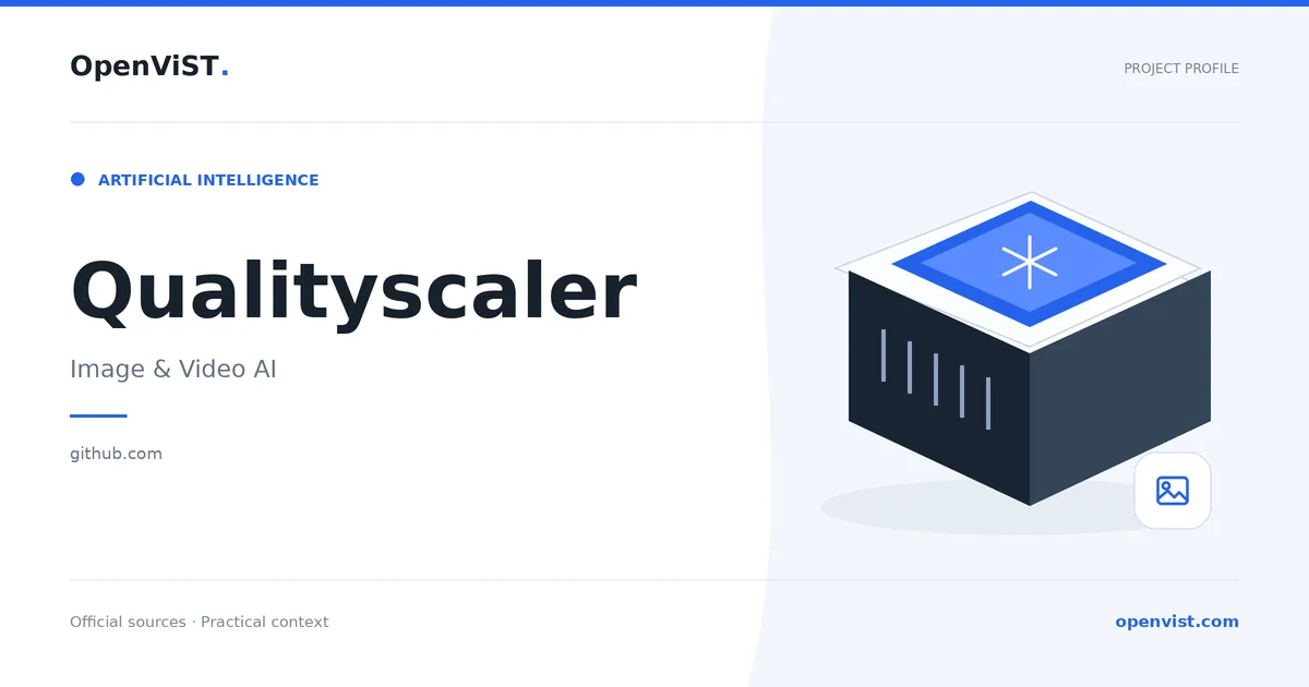 Qualityscaler — OpenViST project profile in Image & Video AI.