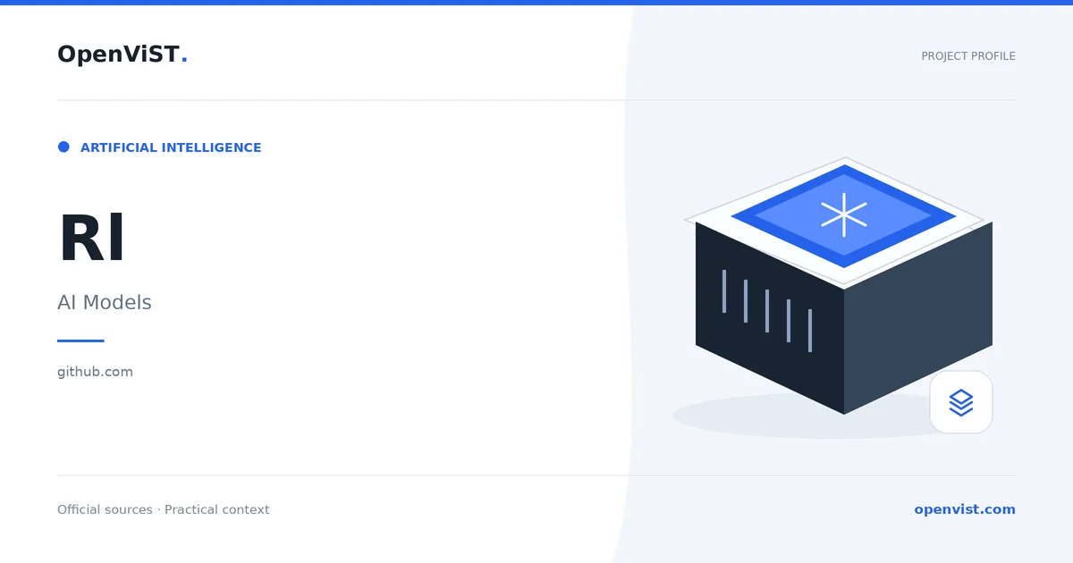 Rl — OpenViST project profile in AI Models.