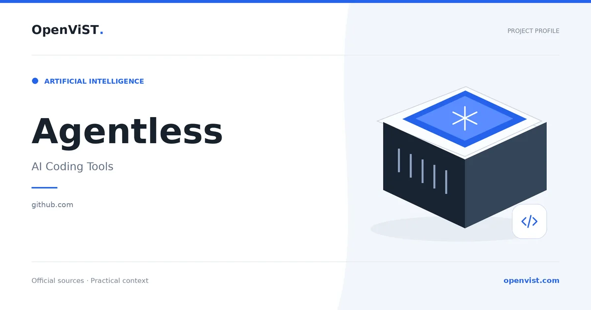 Agentless — OpenViST project profile in AI Coding Tools.