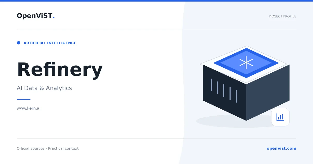 Refinery — OpenViST project profile in AI Data & Analytics.