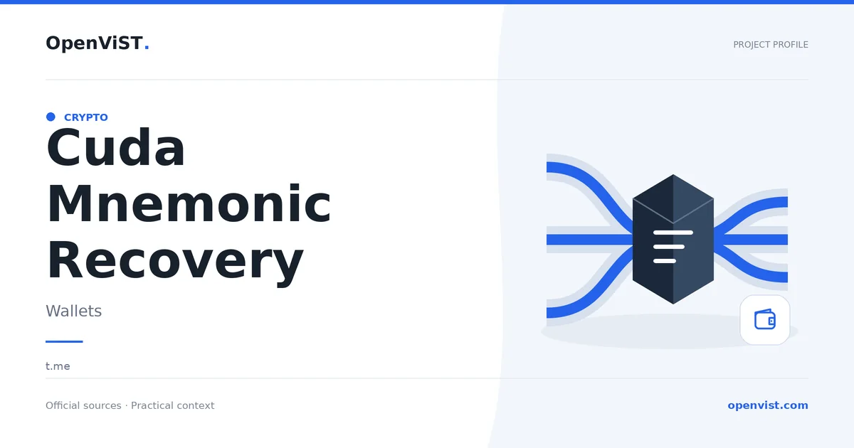 Cuda Mnemonic Recovery — OpenViST project profile in Wallets.