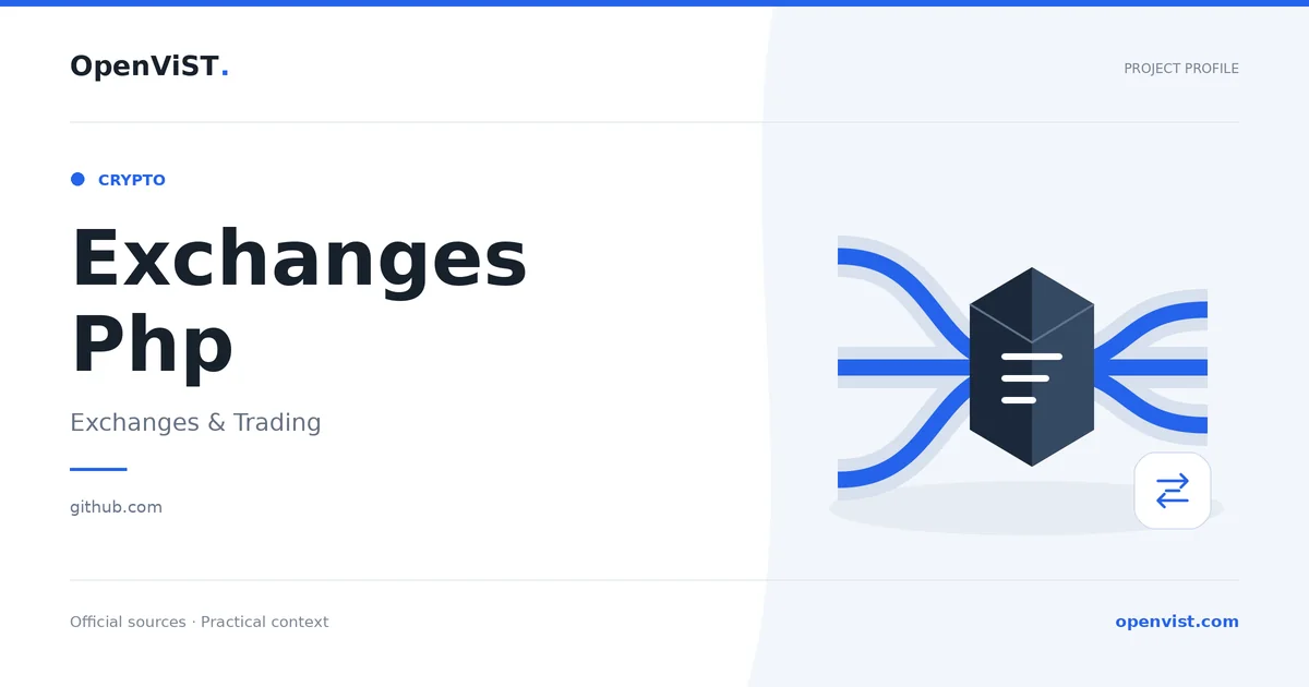 Exchanges Php — OpenViST project profile in Exchanges & Trading.