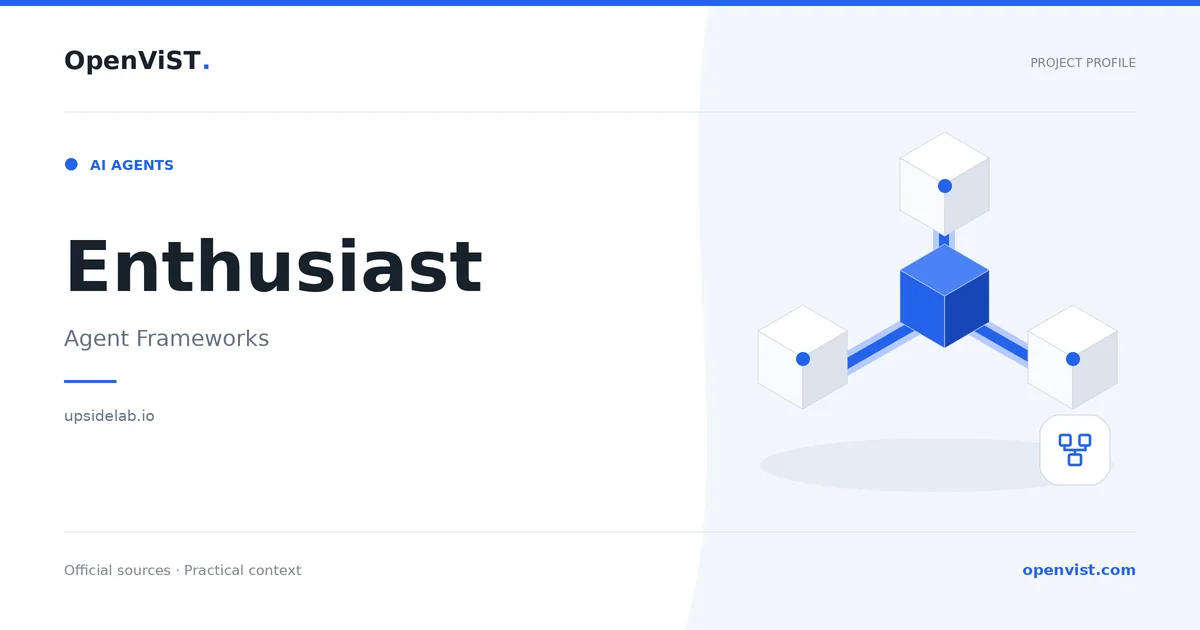 Enthusiast — OpenViST project profile in Agent Frameworks.