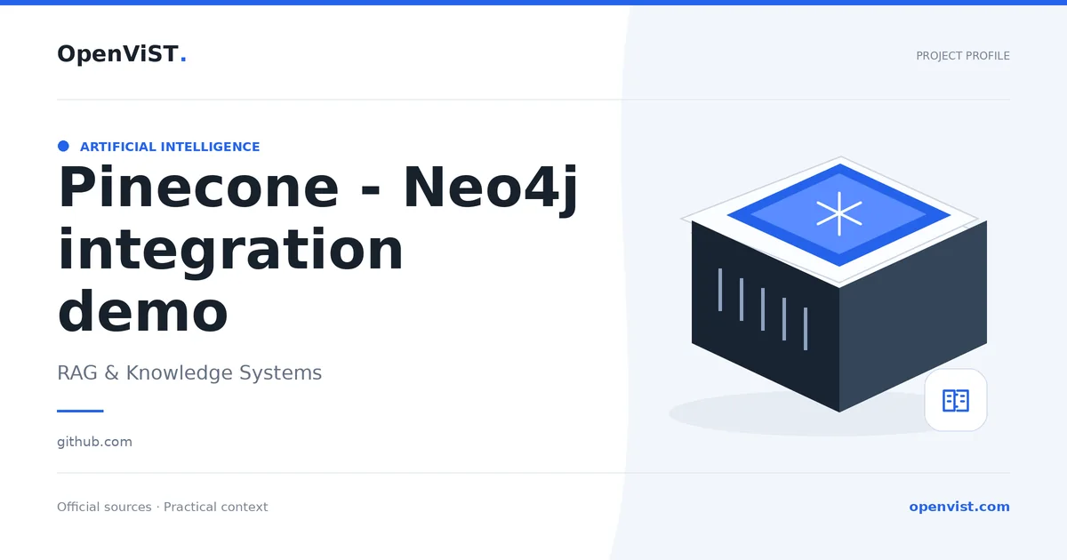 Pinecone - Neo4j integration demo — OpenViST project profile in RAG & Knowledge Systems.