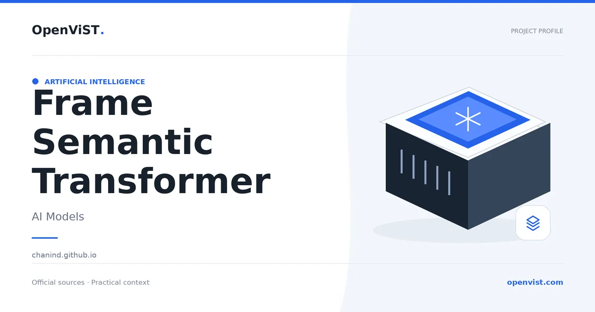 Frame Semantic Transformer — OpenViST project profile in AI Models.