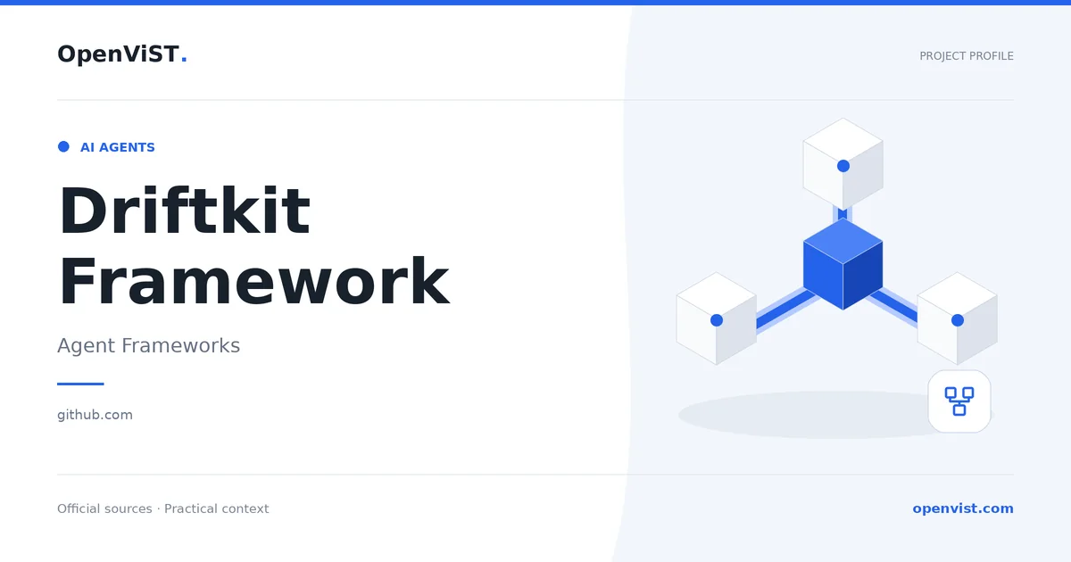 Driftkit Framework — OpenViST project profile in Agent Frameworks.