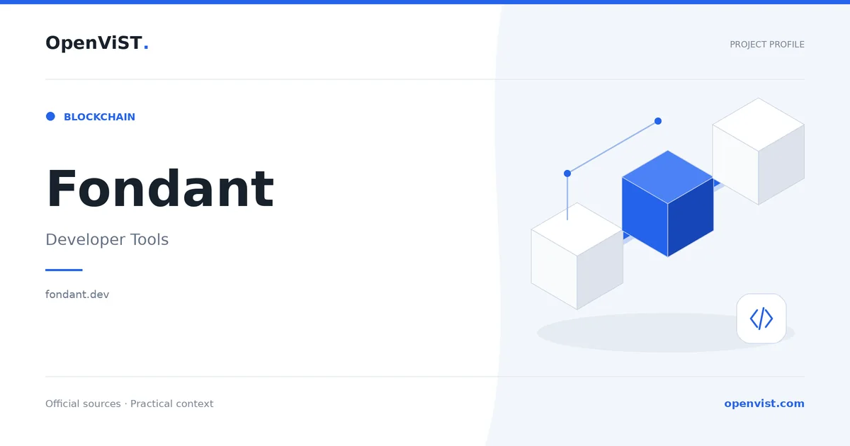 Fondant — OpenViST project profile in Developer Tools.