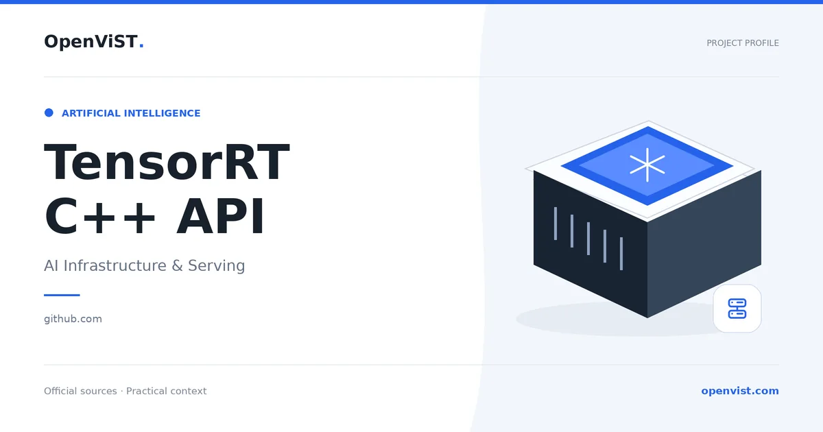 TensorRT C++ API — OpenViST project profile in AI Infrastructure & Serving.
