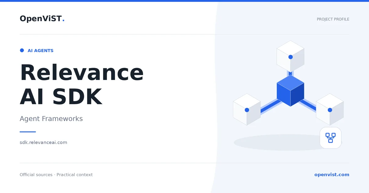 Relevance AI SDK — OpenViST project profile in Agent Frameworks.