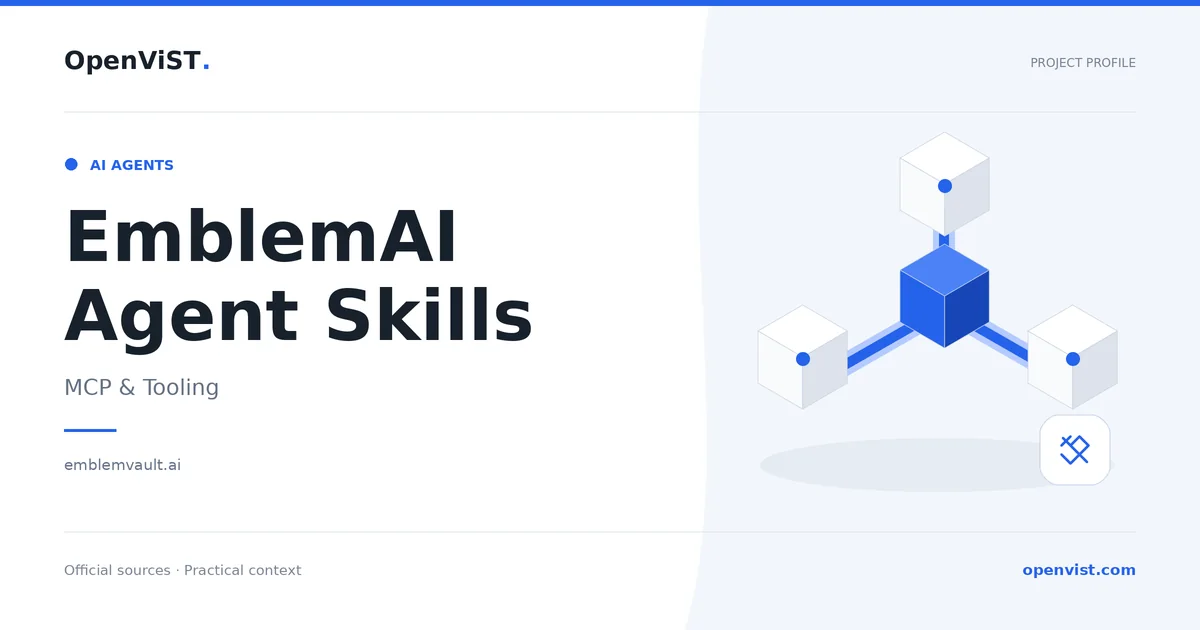 EmblemAI Agent Skills — OpenViST project profile in MCP & Tooling.