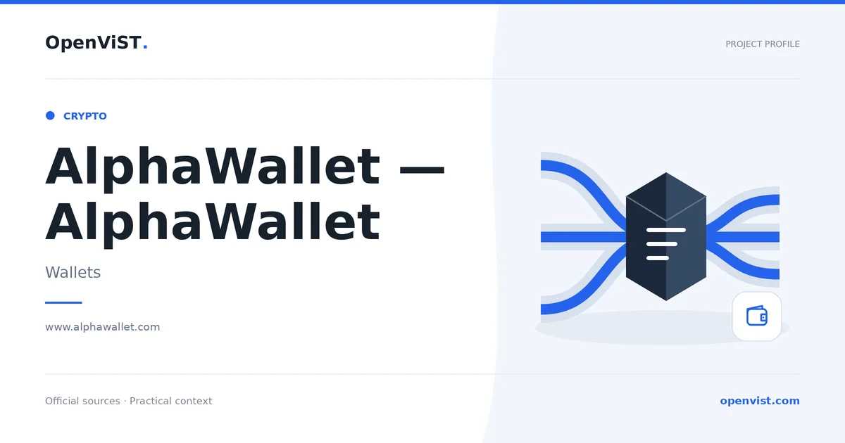 AlphaWallet — AlphaWallet — OpenViST project profile in Wallets.