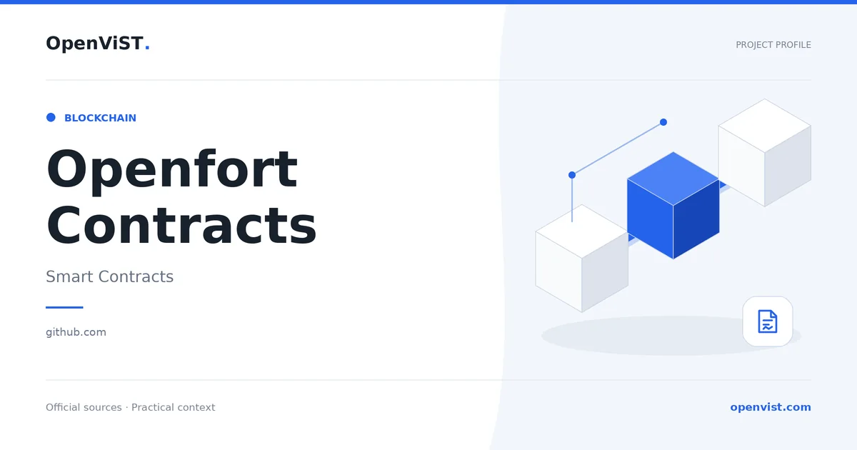 Openfort Contracts — OpenViST project profile in Smart Contracts.