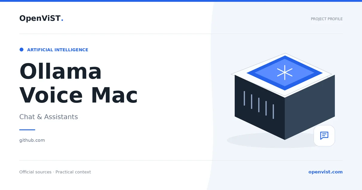 Ollama Voice Mac — OpenViST project profile in Chat & Assistants.