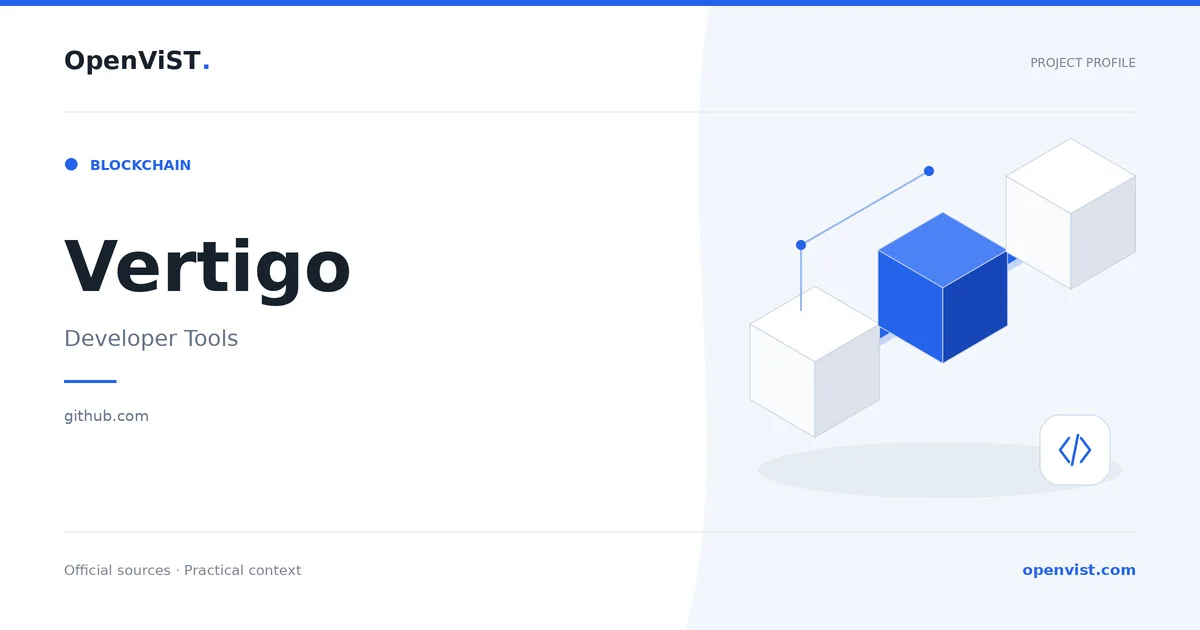 Vertigo — OpenViST project profile in Developer Tools.