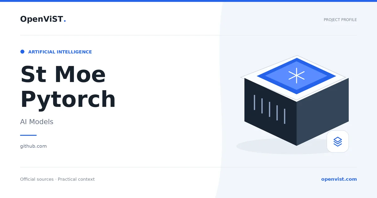 St Moe Pytorch — OpenViST project profile in AI Models.