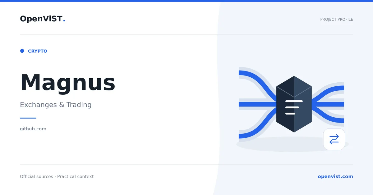 Magnus — OpenViST project profile in Exchanges & Trading.