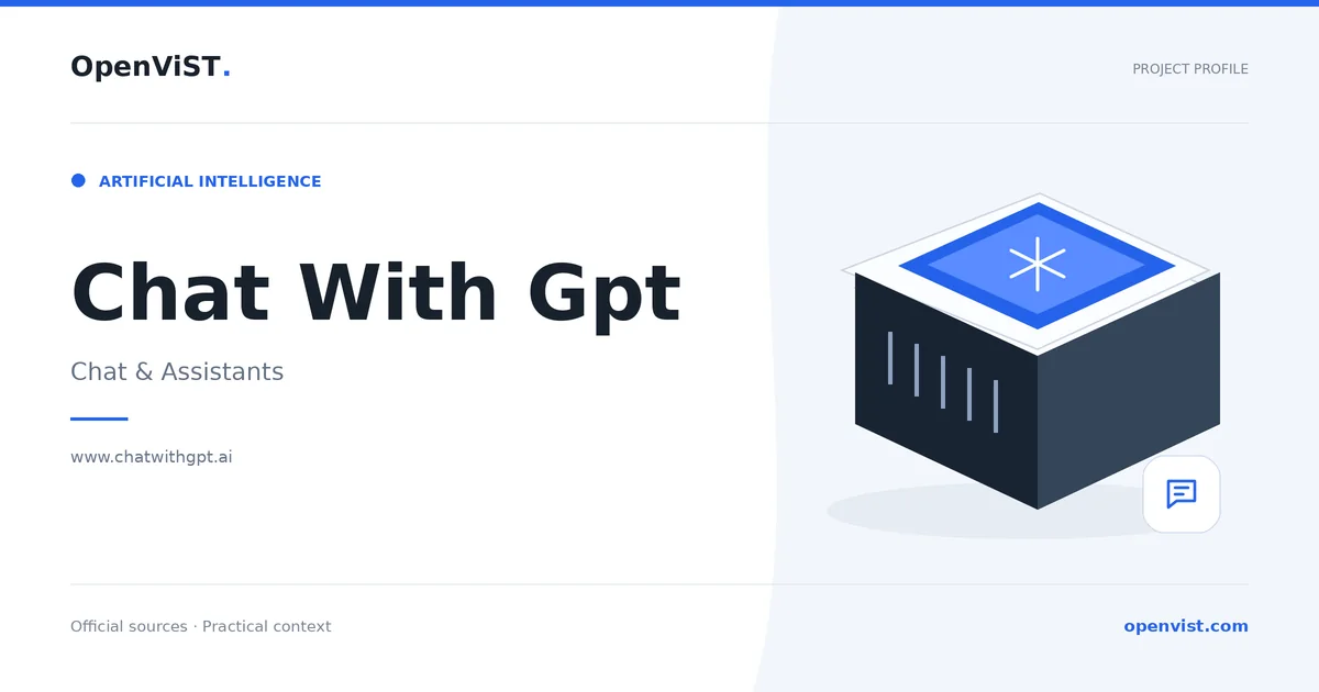 Chat With Gpt — OpenViST project profile in Chat & Assistants.
