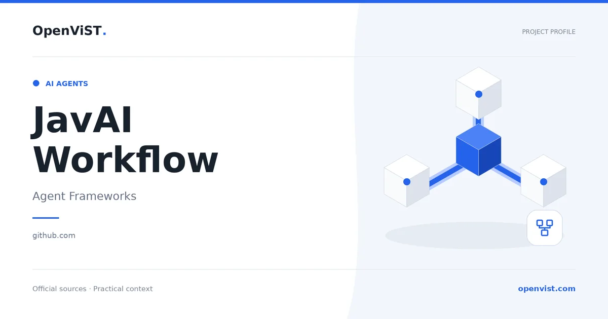 JavAI Workflow — OpenViST project profile in Agent Frameworks.