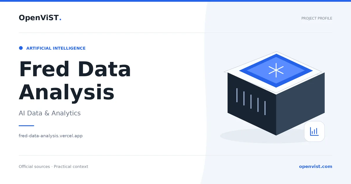 Fred Data Analysis — OpenViST project profile in AI Data & Analytics.