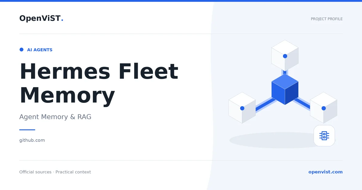 Hermes Fleet Memory — OpenViST project profile in Agent Memory & RAG.