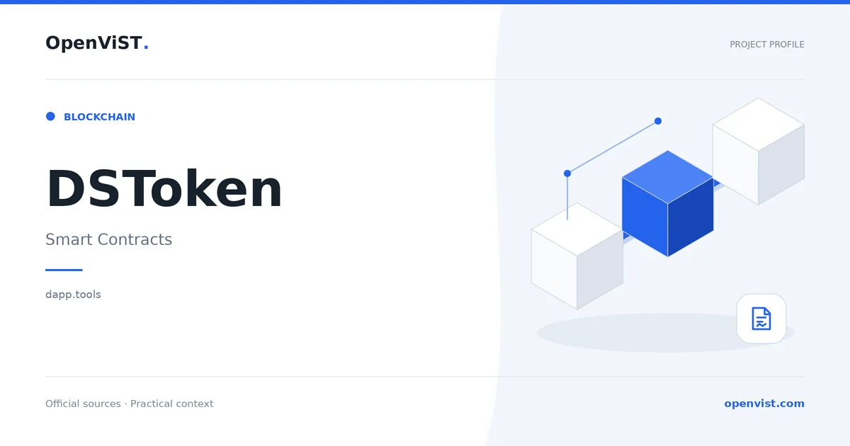 DSToken — OpenViST project profile in Smart Contracts.