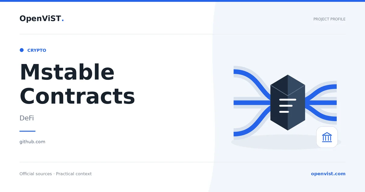 Mstable Contracts — OpenViST project profile in DeFi.