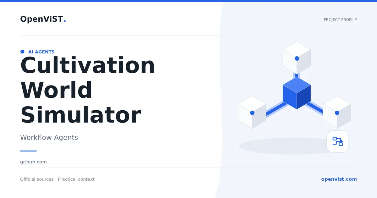 Cultivation World Simulator — OpenViST project profile in Workflow Agents.