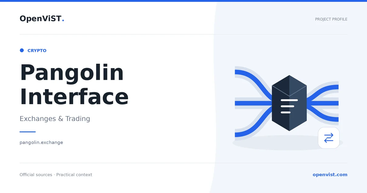 Pangolin Interface — OpenViST project profile in Exchanges & Trading.