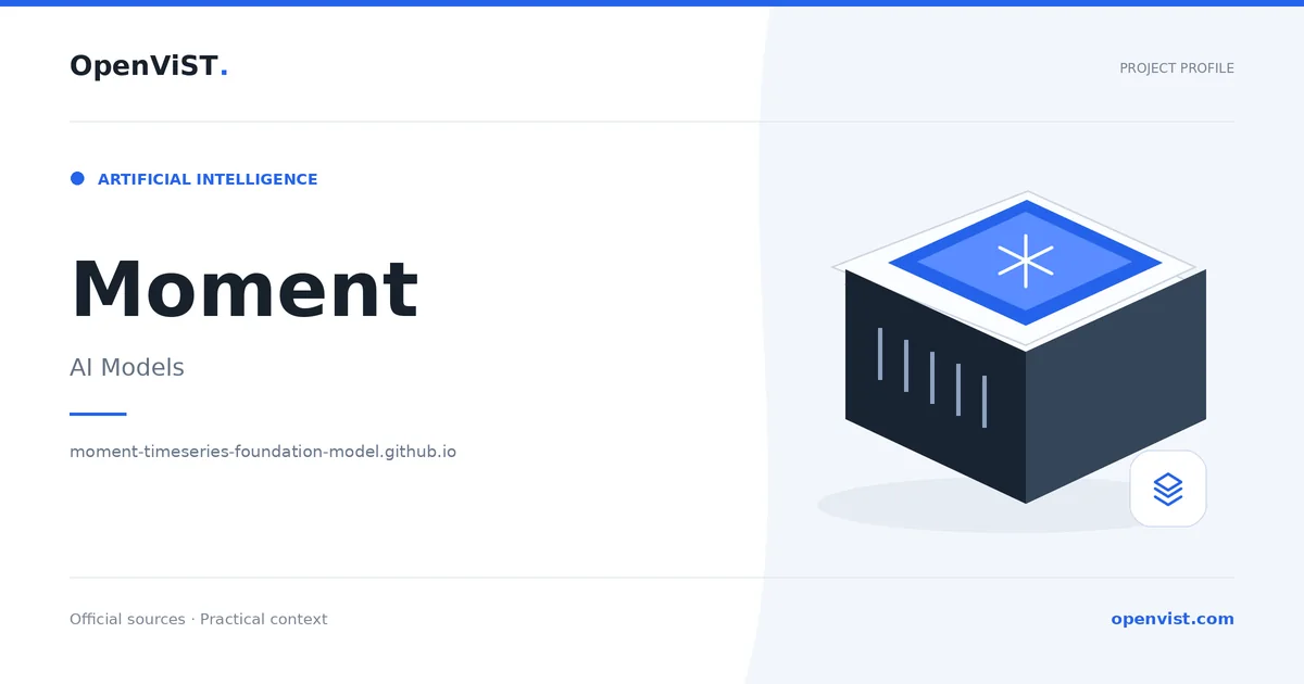 Moment — OpenViST project profile in AI Models.