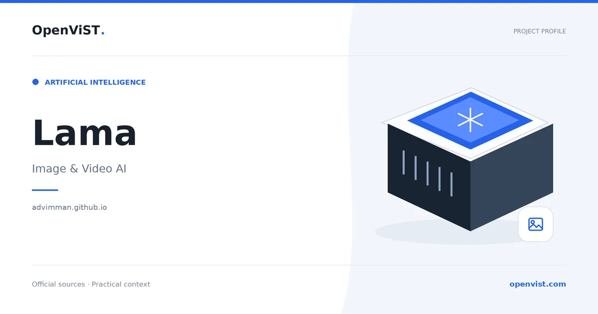 Lama — OpenViST project profile in Image & Video AI.