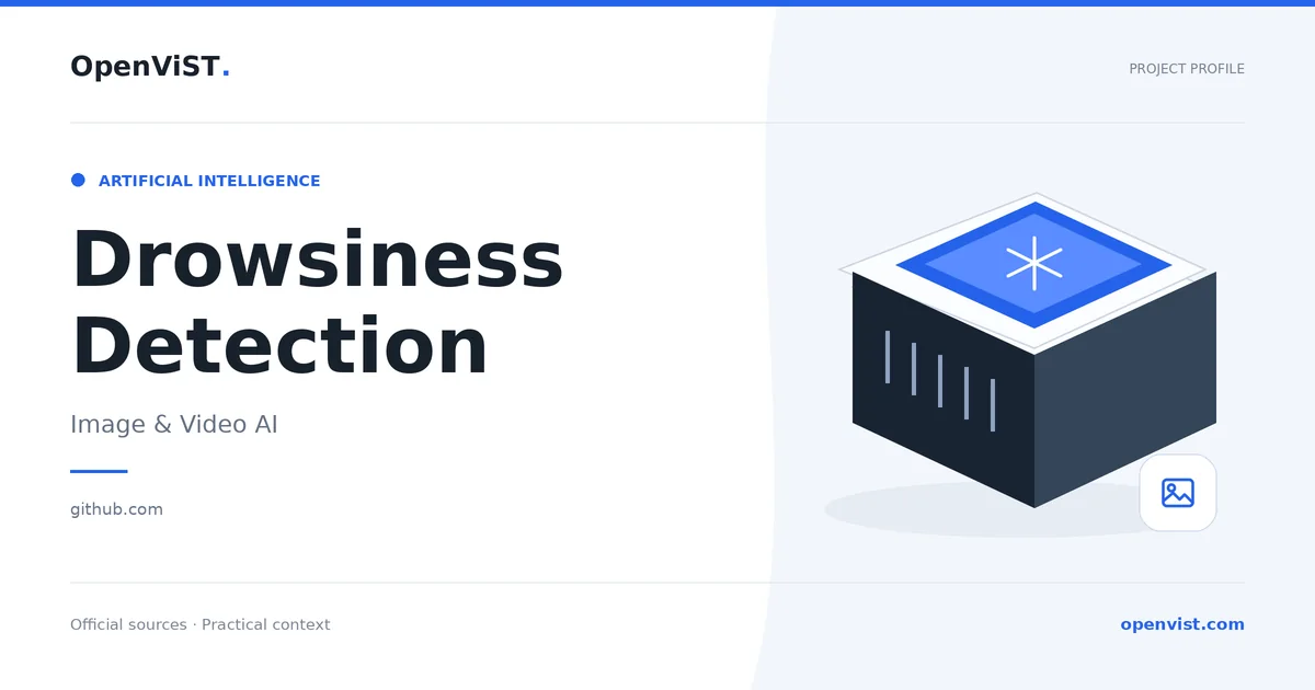 Drowsiness Detection — OpenViST project profile in Image & Video AI.