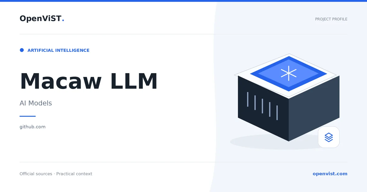 Macaw LLM — OpenViST project profile in AI Models.